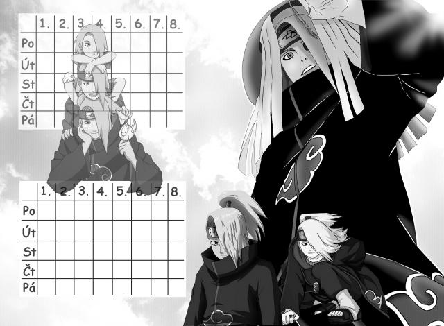 Black&White Deidara-senpai